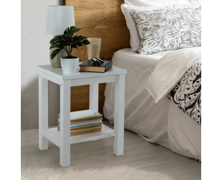 Nočný stolík Fosil - biela