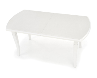 Rozkladací jedálenský stôl Fryderyk 160/240 - biela