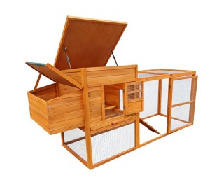 Kurník pre sliepky Furol - hnedá / zelená