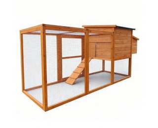 Kurník pre sliepky Furol - hnedá / zelená