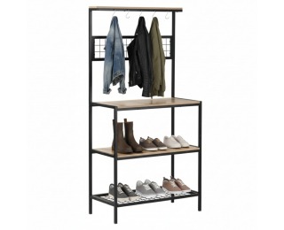 Regál Gavino - dub sonoma trufel / čierna