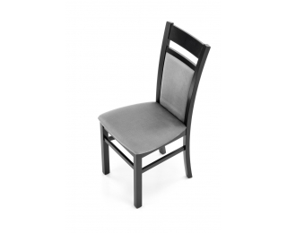 Jedálenská stolička Gerard 2 - čierna / svetlosivá
