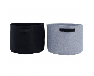 Vrece na pestovanie (2 ks) Grovin Typ 1 - čierna / sivá