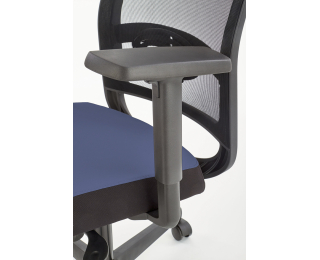 Kancelárska stolička s podrúčkami Gulietta - čierna / modrá