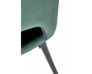 Barová stolička H-107 - tmavozelená / čierna