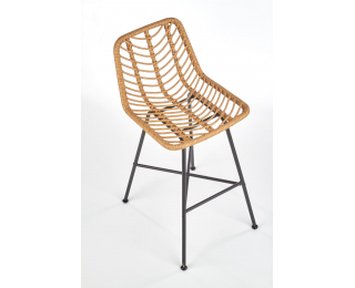 Barová stolička H-97 - prírodná / čierna