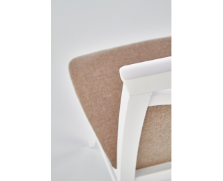 Jedálenská stolička Citrone - biela / hnedá Jedálenská stolička Citrone - biela / hnedá