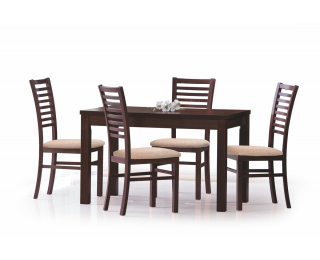 Rozkladací jedálenský stôl Ernest 120/160 - tmavý orech