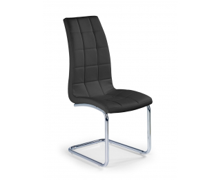 Jedálenská stolička K147 - čierna / chróm