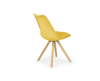 Jedálenská stolička K201 - žltá / buk