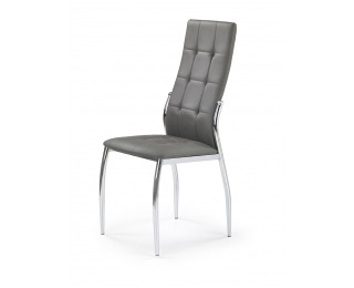 Jedálenská stolička K209 - sivá / chróm