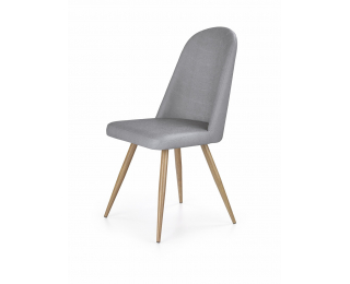 Jedálenská stolička K214 - sivá / dub medový