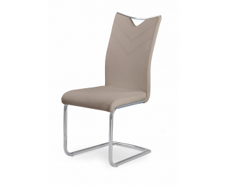 Jedálenská stolička K224 - cappuccino / chróm