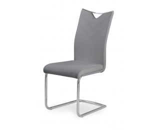Jedálenská stolička K224 - sivá / chróm