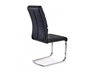 Jedálenská stolička K230 - čierna / chróm