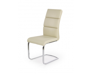 Jedálenská stolička K230 - krémová / chróm