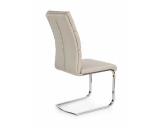 Jedálenská stolička K230 - svetlosivá / chróm