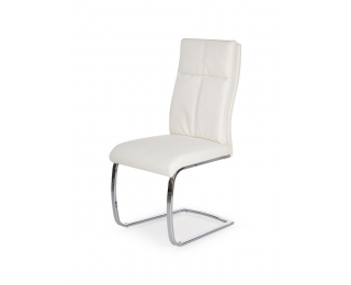 Jedálenská stolička K231 - biela / chróm