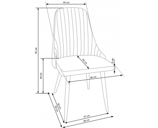 Jedálenská stolička K285 - béžová