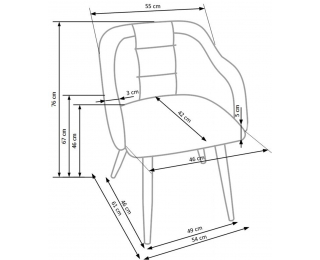 Jedálenská stolička K288 - svetlosivá / béžová