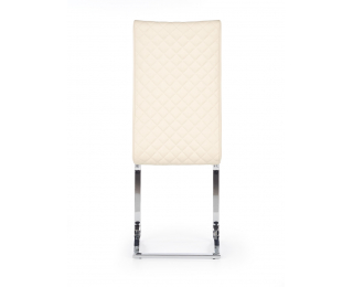 Jedálenská stolička K293 - krémová / chróm