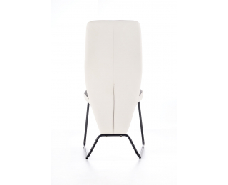 Jedálenská stolička K300 - sivá / biela