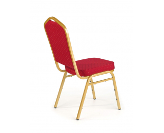 Jedálenská stolička K66 - bordová / zlatá
