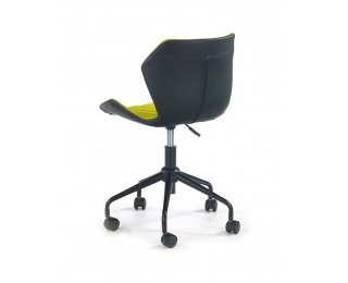 Detská stolička na kolieskach Matrix - zelená / čierna