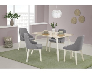 Jedálenský stôl Petrus - buk / biela