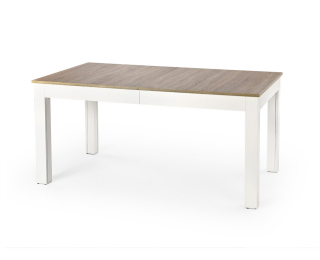 Rozkladací jedálenský stôl Seweryn - dub sonoma / biela