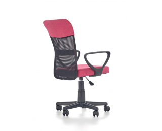 Kancelárska stolička s podrúčkami Timmy - ružová / čierna