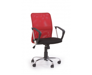 Kancelárska stolička s podrúčkami Tony - červená / čierna