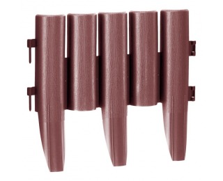 Obruba trávnika / záhradný plôtik (10 ks) Hansi New - hnedá