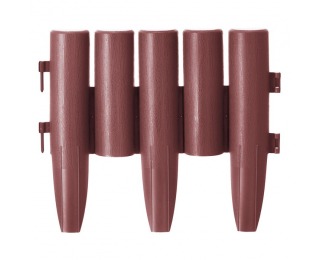 Obruba trávnika / záhradný plôtik (10 ks) Hansi New - hnedá