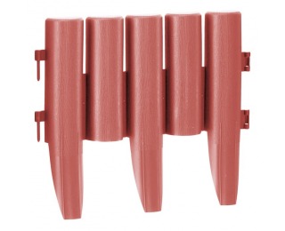 Obruba trávnika / záhradný plôtik (10 ks) Hansi New - terakota