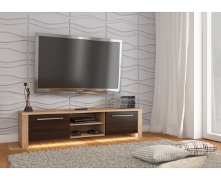 TV stolík Helix New - sonoma svetlá / sonoma tmavá