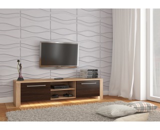 TV stolík Helix New - sonoma svetlá / sonoma tmavá