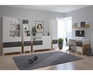 Univerzálna polica Hey HEY-11 - dub artisan / biela