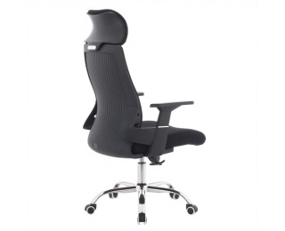 Kancelárske kreslo Holger - čierna / chróm