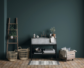 Plastový univerzálny kôš s úchytkami IKPIO370 37 cm - béžová Plastový univerzálny kôš s úchytkami IKPIO370 37 cm - béžová