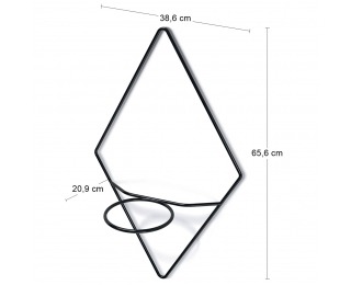 Závesný držiak na kvetináč IKSH1M - antracit