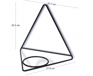 Závesný držiak na kvetináč IKSH2M - antracit