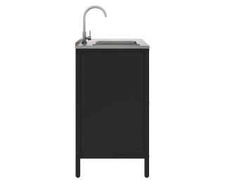 Záhradná kuchynská skrinka s drezom Ines Typ 5 - čierna Záhradná kuchynská skrinka s drezom Ines Typ 5 - čierna