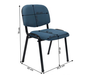 Kancelárska stolička Iso 2 New - tmavomodrá