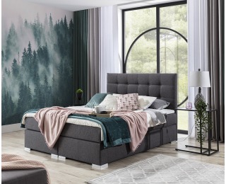 Čalúnená manželská posteľ Isola 180 - tmavosivá Čalúnená manželská posteľ Isola 180 - tmavosivá