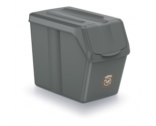 Odpadkový kôš na triedený odpad (4 ks) ISWB20S4 20 l - sivý kameň