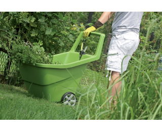 Plastový záhradný vozík IWO95Z 95 l - olivová