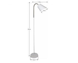 Stojacia lampa Jade Typ 1 - biela