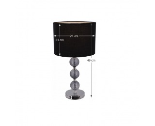 Stolná lampa Jade Typ 7 - čierna / chrómová / sivá