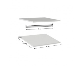 Vnútorné vybavenie skrine James Typ 7 - biela